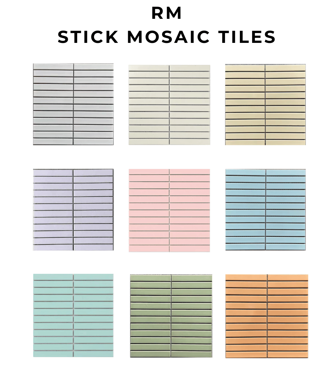 โมเสค TIMELESS TILES รุ่น RM STRIP MOSAIC TILES ขนาด 29.5X28 ซม. สีขาว ผิวเงา (ราคา/ตรม.)_2